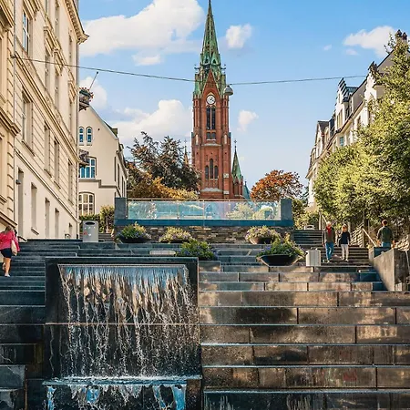 公寓 Dinbnb L 200m To Torgallmenningen L High-end L Steps From Center 卑爾根