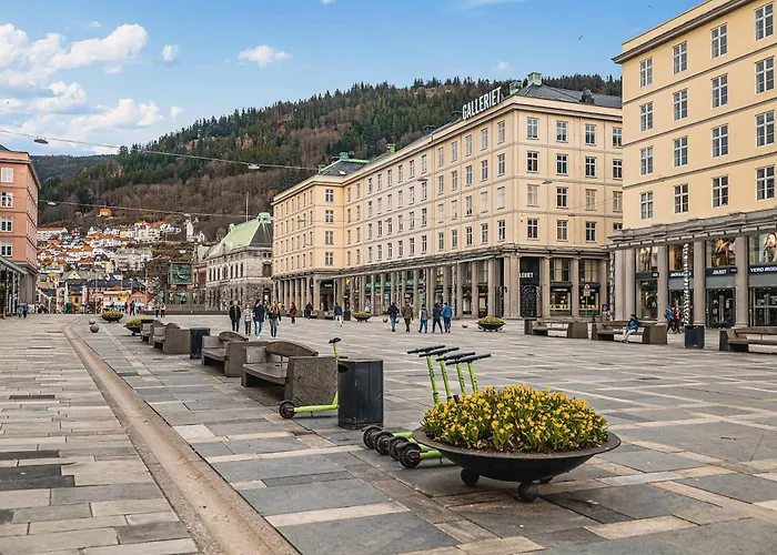 公寓 Dinbnb L 200m To Torgallmenningen L High-end L Steps From Center